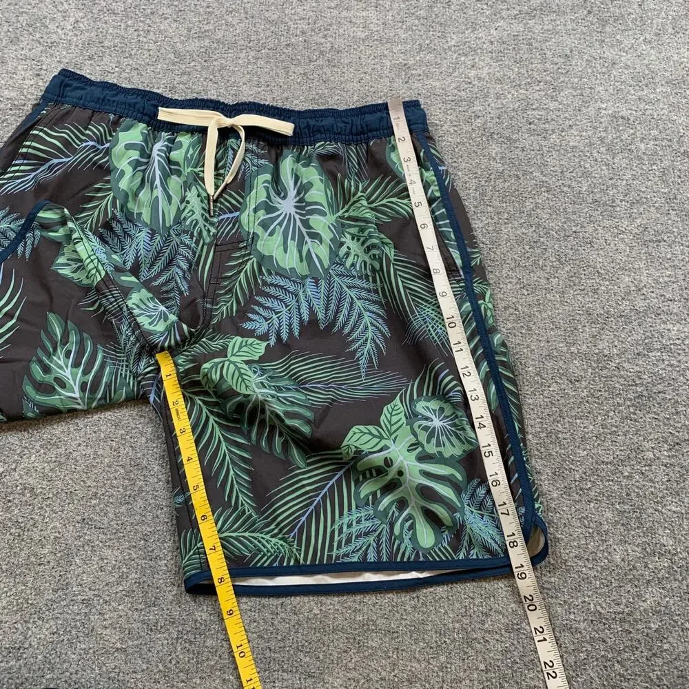 Fair Harbor Shorts Mens Extra Large Anchor Trunk Tropical Leaf Boxer Brief Lined